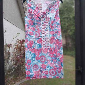 Lilly Pulitzer Size 6 Dress With Lace Up Trim